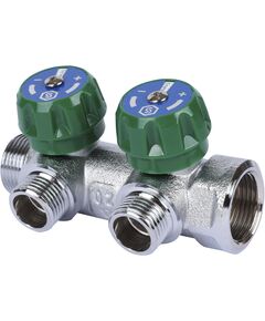 Купить SMB-6849-341202 STOUT Коллектор регулирующий 3/4", 2 отвода 1/2" плоское уплотнение (smb-6849-341202) по цене 2519 руб., в Санкт-Петебруге в интернет магазине 100-Систем, а также дургие товары STOUT из раздела Вентильные коллекторы и Коллекторы и коллекторные группы