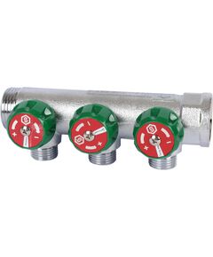 Купить SMB-6849-341203 STOUT Коллектор регулирующий 3/4", 3 отвода 1/2" плоское уплотнение (smb-6849-341203) по цене 3629 руб., в Санкт-Петебруге в интернет магазине 100-Систем, а также дургие товары STOUT из раздела Вентильные коллекторы и Коллекторы и коллекторные группы