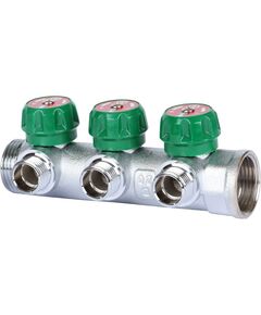 Купить SMB-6849-011203 STOUT Коллектор регулирующий 1", 3 отвода 1/2" плоское уплотнение (smb-6849-011203) по цене 4024 руб., в Санкт-Петебруге в интернет магазине 100-Систем, а также дургие товары STOUT из раздела Вентильные коллекторы и Коллекторы и коллекторные группы