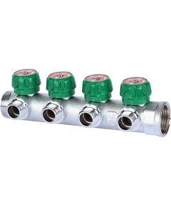 Купить SMB-6849-011204 STOUT Коллектор регулирующий 1", 4 отвода 1/2" плоское уплотнение (smb-6849-011204) по цене 5346 руб., в Санкт-Петебруге в интернет магазине 100-Систем, а также дургие товары STOUT из раздела Вентильные коллекторы и Коллекторы и коллекторные группы