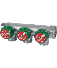 Купить SMB-6850-343403 STOUT Коллектор регулирующий 3/4", 3 отвода 3/4"ЕК (smb-6850-343403) по цене 3814 руб., в Санкт-Петебруге в интернет магазине 100-Систем, а также дургие товары STOUT из раздела Вентильные коллекторы и Коллекторы и коллекторные группы