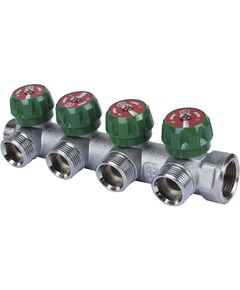 Купить SMB-6850-343404 STOUT Коллектор регулирующий 3/4", 4 отвода 3/4"ЕК (smb-6850-343404) по цене 4857 руб., в Санкт-Петебруге в интернет магазине 100-Систем, а также дургие товары STOUT из раздела Вентильные коллекторы и Коллекторы и коллекторные группы