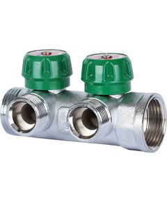 Купить SMB-6850-013402 STOUT Коллектор регулирующий 1", 2 отвода 3/4" ЕК (smb-6850-013402) по цене 2925 руб., в Санкт-Петебруге в интернет магазине 100-Систем, а также дургие товары STOUT из раздела Вентильные коллекторы и Коллекторы и коллекторные группы