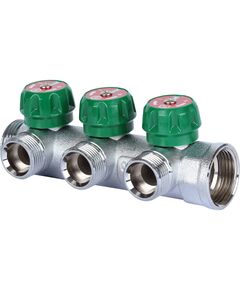 Купить SMB-6850-013403 STOUT Коллектор регулирующий 1", 3 отвода 3/4" ЕК (smb-6850-013403) по цене 4088 руб., в Санкт-Петебруге в интернет магазине 100-Систем, а также дургие товары STOUT из раздела Вентильные коллекторы и Коллекторы и коллекторные группы