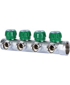 Купить SMB-6850-013404 STOUT Коллектор регулирующий 1", 4 отвода 3/4" ЕК (smb-6850-013404) по цене 5403 руб., в Санкт-Петебруге в интернет магазине 100-Систем, а также дургие товары STOUT из раздела Вентильные коллекторы и Коллекторы и коллекторные группы