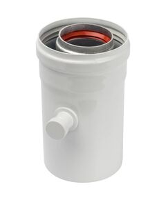 Купить STOUT   Элемент дымохода  конденсатосборник горизонт.  DN60/100, п/м уплотнения в компл. с лого. (SCA-6010-000102) по цене 8177 руб., в Санкт-Петебруге в интернет магазине 100-Систем, а также дургие товары STOUT из раздела Дымоходы и Котлы и котельное оборудование