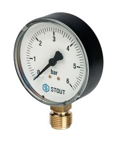 Купить STOUT SIM-0010 Манометр радиальный. Корпус Dn 80 мм 1/2", 0...6 бар, кл.2.5 (sim-0010-800615) по цене 1262 руб., в Санкт-Петебруге в интернет магазине 100-Систем, а также дургие товары STOUT из раздела Манометры и Контрольно-измерительные приборы