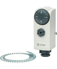Купить Stout накладной термостат для отопления wts es (ste-0006-000001) по цене 3318 руб., в Санкт-Петебруге в интернет магазине 100-Систем, а также дургие товары STOUT из раздела Комплектующие для кип и Контрольно-измерительные приборы