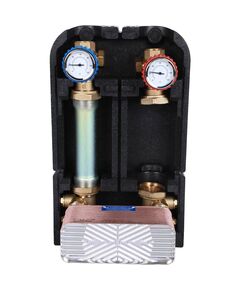 Купить STOUT SDG-0038 Насосная группа с теплообменником 34 пластины, без насоса в теплоизоляции (sdg-0038-342501) по цене 64365 руб., в Санкт-Петебруге в интернет магазине 100-Систем, а также дургие товары STOUT из раздела Насосные группы и Группы быстрого монтажа