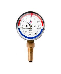 Купить Термоманометр VALTEC ТМТБ-41P с нижним подключением (тмтб-41p.0406120) по цене 2263 руб., в Санкт-Петебруге в интернет магазине 100-Систем, а также дургие товары VALTEC из раздела Термоманометры и Контрольно-измерительные приборы