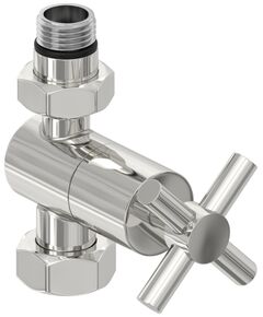 Купить Вентиль Сунержа прямой крест G 1/2" НР х G 3/4" НГ (00-1409-1234) по цене 7370 руб., в Санкт-Петебруге в интернет магазине 100-Систем, а также дургие товары Сунержа из раздела Комплектующие и Полотенцесушители