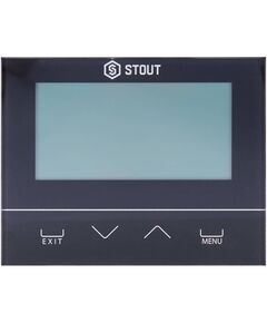 Купить STOUT  Беспроводной комнатный двухпозиционный регулятор ST-292v2, черный (STE-0101-029222) по цене 27048 руб., в Санкт-Петебруге в интернет магазине 100-Систем, а также дургие товары STOUT из раздела Управляющие модули и Автоматика для водяного теплого пола