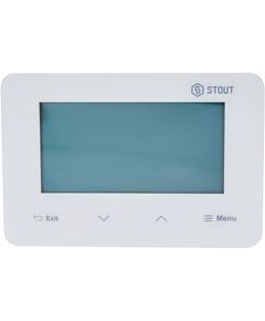 Купить STOUT  Беспроводной комнатный двухпозиционный регулятор ST-293v2, белый (STE-0101-029321) по цене 42118 руб., в Санкт-Петебруге в интернет магазине 100-Систем, а также дургие товары STOUT из раздела Управляющие модули и Автоматика для водяного теплого пола