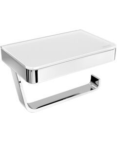 Купить Держатель для туалетной бумаги GLASS LINE с полкой, хром/белое стекло (9721028) по цене 6190 руб., в Санкт-Петебруге в интернет магазине 100-Систем, а также дургие товары LEMARK из раздела Держатели туалетной бумаги и Держатели туалетной бумаги и освежителей воздуха