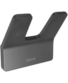 Купить Крючок двойной SMOOTH LINE для полотенец, чёрный (9712005) по цене 2150 руб., в Санкт-Петебруге в интернет магазине 100-Систем, а также дургие товары LEMARK из раздела Крючки (вешалки) и Аксессуары для ванной комнаты