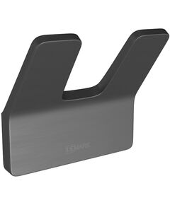 Купить Крючок двойной SMOOTH LINE для полотенец, графит (9716006) по цене 2590 руб., в Санкт-Петебруге в интернет магазине 100-Систем, а также дургие товары LEMARK из раздела Крючки (вешалки) и Аксессуары для ванной комнаты
