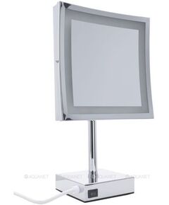 Купить 2205D Зеркало косметическое,настольное с LED подсветкой квадратное 21,5 см (204515) (2205d) по цене 11510 руб., в Санкт-Петебруге в интернет магазине 100-Систем, а также дургие товары AQUANET из раздела Косметические зеркала и Аксессуары для ванной комнаты