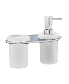 Купить Держатель дозатора и стакана WasserKRAFT Kammel K-8389 (k-8389) по цене 2730 руб., в Санкт-Петебруге в интернет магазине 100-Систем, а также дургие товары WasserKRAFT из раздела Держатели стакана и дозатора мыла и Мыльницы и дозаторы жидкого мыла