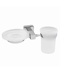 Купить Стакан для зубных щеток с мыльницей WasserKRAFT Lippe K-6526 Хром (k-6526) по цене 3510 руб., в Санкт-Петебруге в интернет магазине 100-Систем, а также дургие товары WasserKRAFT из раздела Держатели мыльницы и стакана и Мыльницы и дозаторы жидкого мыла