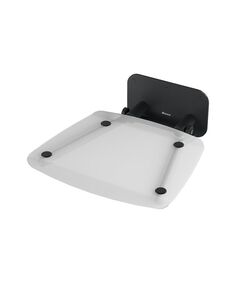 Купить Универсальное складное сиденье для душа OVO-B II-CLEAR/BLACK (b8f0000059) по цене 20130 руб., в Санкт-Петебруге в интернет магазине 100-Систем, а также дургие товары RAVAK из раздела Поручни, сиденья, стойки для ванны и душа и Аксессуары для ванной комнаты