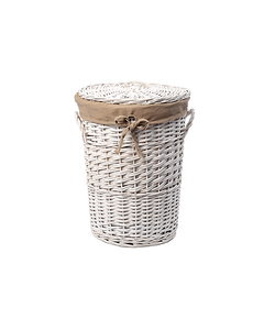 Купить Корзина для белья WasserKRAFT Aller 36x36x48 WB-106-M с крышкой Белая (wb-106-m) по цене 6600 руб., в Санкт-Петебруге в интернет магазине 100-Систем, а также дургие товары WasserKRAFT из раздела Корзины для белья и Прочее