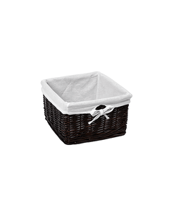 Купить Корзина для белья WasserKRAFT Alme 30x30x18 WB-150-M Коричневая (wb-150-m) по цене 3030 руб., в Санкт-Петебруге в интернет магазине 100-Систем, а также дургие товары WasserKRAFT из раздела Корзины для белья и Прочее