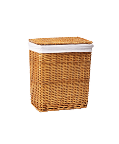 Купить Корзина для белья WasserKRAFT Ammer 45x33x52 WB-370-L с крышкой Коричневая (wb-370-l) по цене 8320 руб., в Санкт-Петебруге в интернет магазине 100-Систем, а также дургие товары WasserKRAFT из раздела Корзины для белья и Прочее