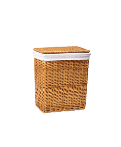 Купить Корзина для белья WasserKRAFT Ammer 38x26x43 WB-370-M с крышкой Коричневая (wb-370-m) по цене 7040 руб., в Санкт-Петебруге в интернет магазине 100-Систем, а также дургие товары WasserKRAFT из раздела Корзины для белья и Прочее