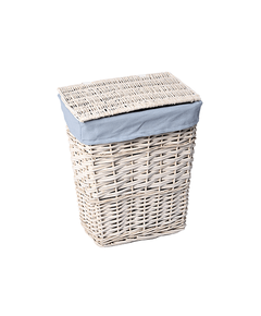 Купить Корзина для белья WasserKRAFT Lippe 49x36x56 WB-450-L с крышкой Белая (wb-450-l) по цене 8270 руб., в Санкт-Петебруге в интернет магазине 100-Систем, а также дургие товары WasserKRAFT из раздела Корзины для белья и Прочее