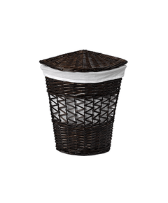 Купить Корзина для белья WasserKRAFT Salm 33x33x51 WB-270-M с крышкой Коричневая (wb-270-m) по цене 5012 руб., в Санкт-Петебруге в интернет магазине 100-Систем, а также дургие товары WasserKRAFT из раздела Корзины для белья и Прочее