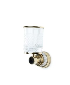 Купить Стакан настенный AURA Gold (10244-g) по цене 25750 руб., в Санкт-Петебруге в интернет магазине 100-Систем, а также дургие товары BOHEME из раздела Стаканы и подстаканники и Аксессуары для ванной комнаты