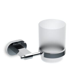 Купить Стакан с держателем Ravak Chrome CR 210.00 Хром (x07p188) по цене 4510 руб., в Санкт-Петебруге в интернет магазине 100-Систем, а также дургие товары RAVAK из раздела Стаканы и подстаканники и Аксессуары для ванной комнаты