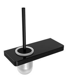 Купить Ершик для унитаза GLASS LINE с держателем и полкой, чёрный/чёрное стекло (9762033) по цене 11080 руб., в Санкт-Петебруге в интернет магазине 100-Систем, а также дургие товары LEMARK из раздела Щетки для унитаза и Аксессуары для ванной комнаты