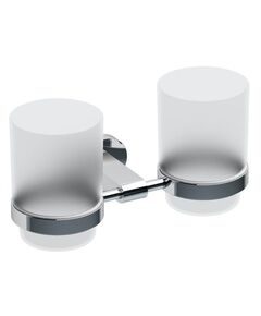 Купить Двойной держатель с двумя стаканами Ravak Chrome CR 220.00 Хром (x07p189) по цене 6600 руб., в Санкт-Петебруге в интернет магазине 100-Систем, а также дургие товары RAVAK из раздела Стаканы и подстаканники и Аксессуары для ванной комнаты