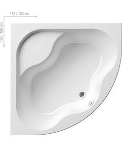Купить Ванна акриловая Ravak Gentiana 150х150 (cg01000000) по цене 76670 руб., в Санкт-Петебруге в интернет магазине 100-Систем, а также дургие товары RAVAK из раздела Акриловые ванны и Ванны