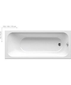 Купить Акриловая ванна Ravak Chrome 160x70 Белая (c731000000) по цене 50490 руб., в Санкт-Петебруге в интернет магазине 100-Систем, а также дургие товары RAVAK из раздела Акриловые ванны и Ванны