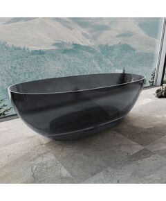 Купить Ванна прозрачная Vincea VBT-6T01B, 1700*750*550, цвет черный, , шт (vbt-6t01b) по цене 250097 руб., в Санкт-Петебруге в интернет магазине 100-Систем, а также дургие товары Vincea из раздела Ванны из камня и Ванны