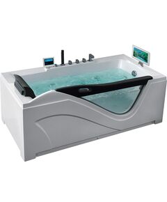 Купить Ванна акриловая Gemy G9055 O R 181х92х75 см, с г/м, а/м, хромотерапия, белая, правая (g9055 o r) по цене 392000 руб., в Санкт-Петебруге в интернет магазине 100-Систем, а также дургие товары  из раздела Гидромассажные ванны и Ванны