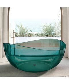 Купить Прозрачная ванна ABBER Kristall AT9705Aquamarin бирюзовая (at9705aquamarin) по цене 430000 руб., в Санкт-Петебруге в интернет магазине 100-Систем, а также дургие товары ABBER из раздела Ванны из камня и Ванны