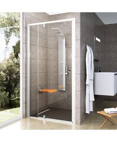 Купить Душевая дверь Ravak Pivot PDOP2-110 белый/транспарент (03gd0100z1) по цене 69850 руб., в Санкт-Петебруге в интернет магазине 100-Систем, а также дургие товары RAVAK из раздела Душевые двери и Душевые двери, перегородки