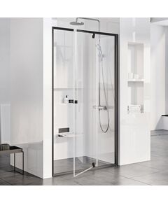 Купить Душевая дверь в нишу 100 см Ravak Pivot 03GA0300Z1, transparent, черный (03ga0300z1) по цене 69630 руб., в Санкт-Петебруге в интернет магазине 100-Систем, а также дургие товары RAVAK из раздела Душевые двери и Душевые двери, перегородки