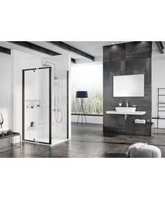 Купить Душевая дверь в нишу 90 см Ravak Pivot PDOP1-90 03G70300Z1, чёрный+транспарент (03g70300z1) по цене 66770 руб., в Санкт-Петебруге в интернет магазине 100-Систем, а также дургие товары RAVAK из раздела Душевые двери и Душевые двери, перегородки