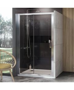 Купить Душевая дверь в нишу 100 см Ravak 10° 0ZVA0C00Z1, transparent, хром (0zva0c00z1) по цене 59682 руб., в Санкт-Петебруге в интернет магазине 100-Систем, а также дургие товары RAVAK из раздела Душевые двери и Душевые двери, перегородки