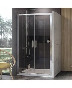 Купить Душевая дверь в нишу 120 см Ravak 10° 0ZKG0U00Z1, transparent, сатин (0zkg0u00z1) по цене 127380 руб., в Санкт-Петебруге в интернет магазине 100-Систем, а также дургие товары RAVAK из раздела Душевые двери и Душевые двери, перегородки