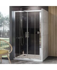 Купить Душевая дверь в нишу 180 см Ravak 10° 0ZJY0C00Z1, transparent, хром (0zjy0c00z1) по цене 144320 руб., в Санкт-Петебруге в интернет магазине 100-Систем, а также дургие товары RAVAK из раздела Душевые двери и Душевые двери, перегородки