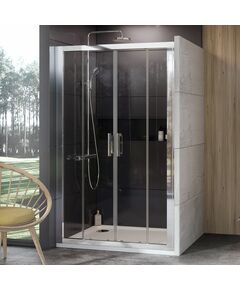 Купить Душевая дверь в нишу 200 см Ravak 10° 0ZKK0C00Z1, transparent, хром (0zkk0c00z1) по цене 151360 руб., в Санкт-Петебруге в интернет магазине 100-Систем, а также дургие товары RAVAK из раздела Душевые двери и Душевые двери, перегородки