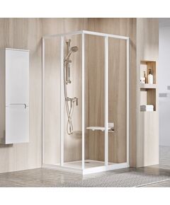 Купить Дверь для душевого уголка Ravak Supernova SRV2-100 S 100x185 14VA0102Z1 профиль Белый стекло прозрачное (14va0102z1) по цене 21160 руб., в Санкт-Петебруге в интернет магазине 100-Систем, а также дургие товары RAVAK из раздела Душевые двери и Душевые двери, перегородки