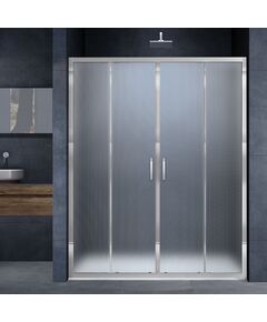Купить Душевая дверь Alpha VDS-3AL2170MT, 1700, хром, стекло текстурное, , шт (vds-3al2170mt) по цене 31492.5 руб., в Санкт-Петебруге в интернет магазине 100-Систем, а также дургие товары Vincea из раздела Душевые двери и Душевые двери, перегородки
