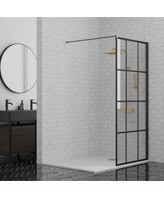 Купить Душевая перегородка 80x195 рисунок решетка (paini-walkin80g) по цене 32780 руб., в Санкт-Петебруге в интернет магазине 100-Систем, а также дургие товары Paini из раздела Душевые перегородки и Душевые двери, перегородки