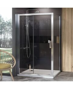 Купить Боковая стенка 90 см Ravak 10° 9UV70C00Z1, transparent, хром (9uv70c00z1) по цене 29760 руб., в Санкт-Петебруге в интернет магазине 100-Систем, а также дургие товары RAVAK из раздела Душевые перегородки и Душевые двери, перегородки